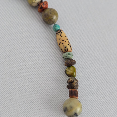Silpada Natural Stone Beaded 925 Sterling Silver Necklace