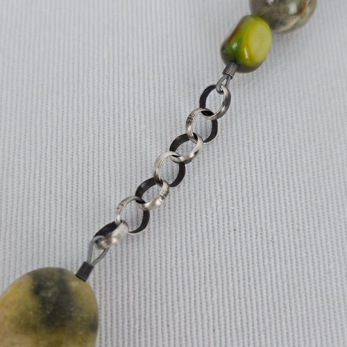 Silpada Natural Stone Beaded 925 Sterling Silver Necklace