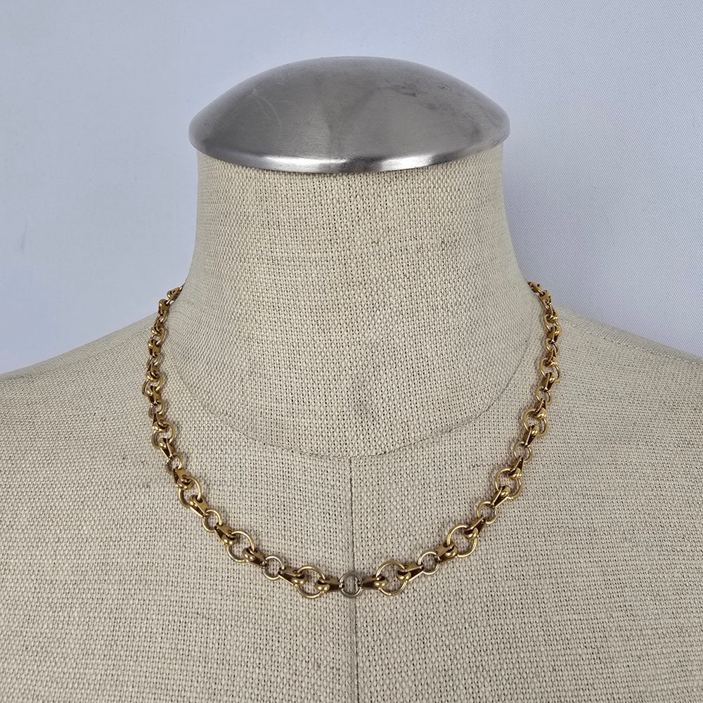 Fifth Avenue Gold Tone Chain Link Necklace