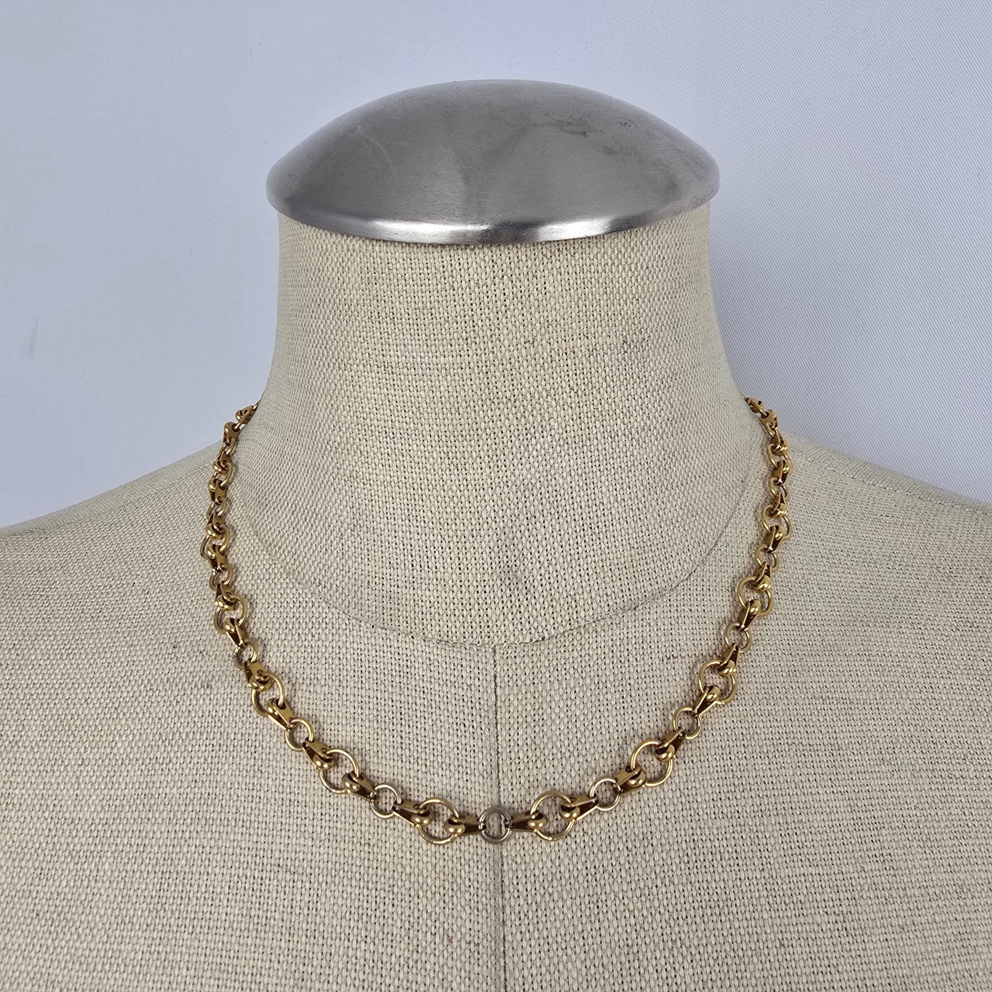 Fifth Avenue Gold Tone Chain Link Necklace