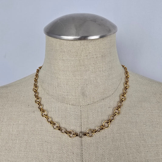 Fifth Avenue Gold Tone Chain Link Necklace