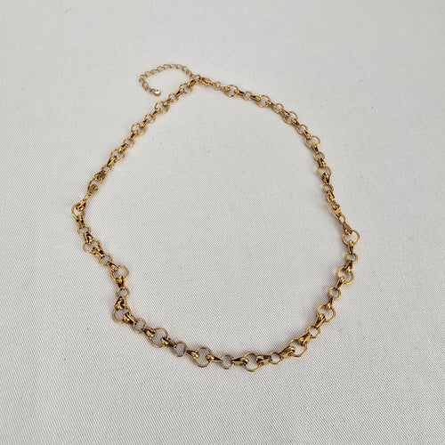 Fifth Avenue Gold Tone Chain Link Necklace