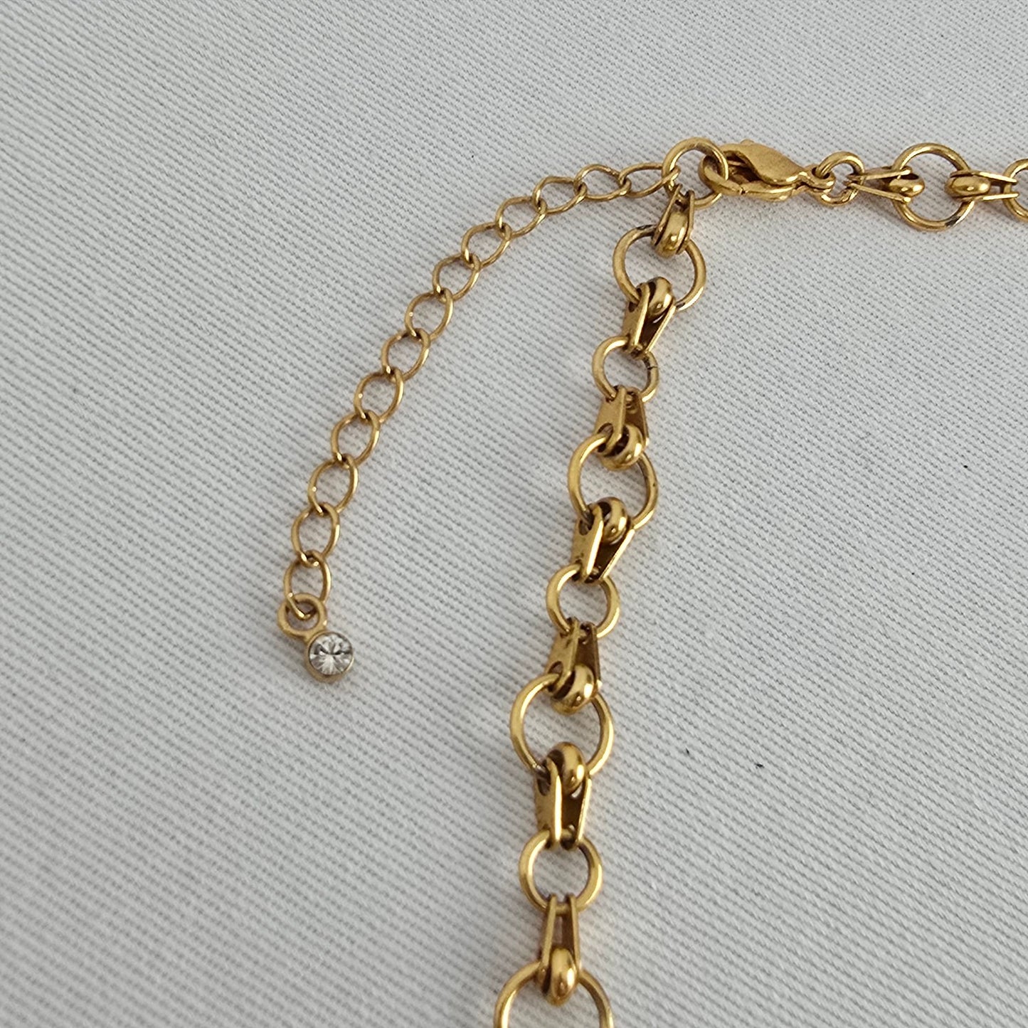 Fifth Avenue Gold Tone Chain Link Necklace