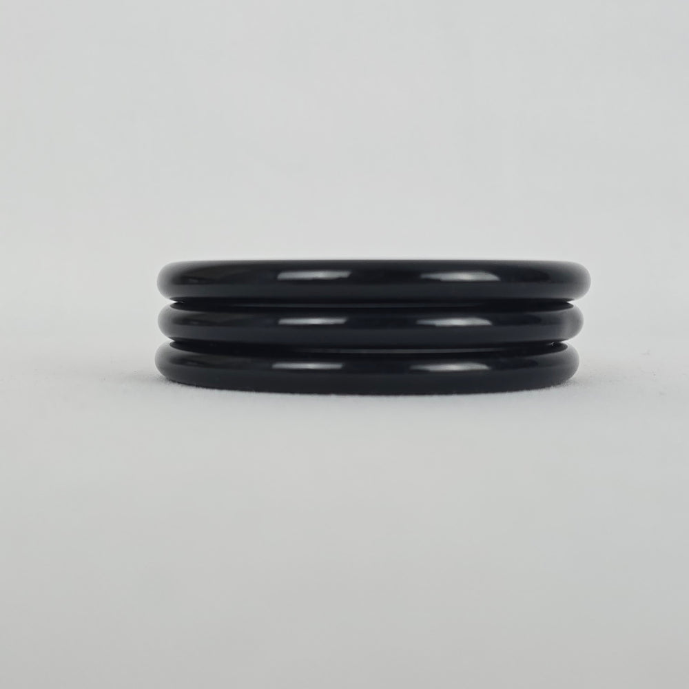 Vintage Black Set of 3 Bangle Bracelets