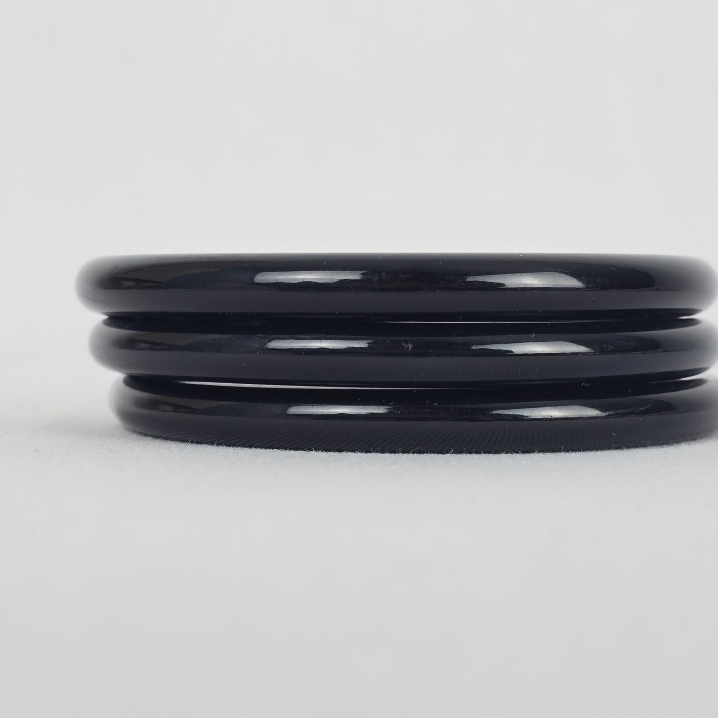 Vintage Black Set of 3 Bangle Bracelets