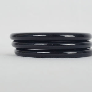 Vintage Black Set of 3 Bangle Bracelets