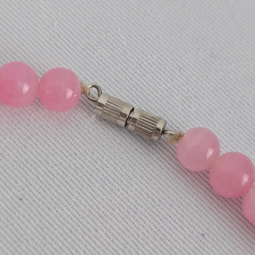 Vintage Rose Quartz Beaded Necklace