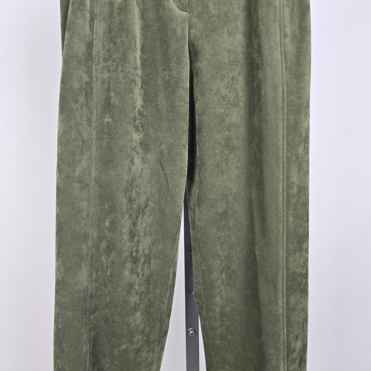 Vintage Cambridge Dry Goods Olive Green Pants Pleated High Waist Size 8