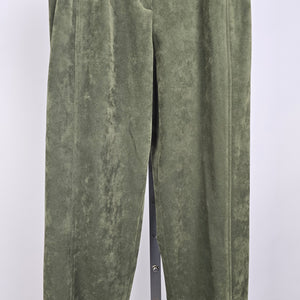 Vintage Cambridge Dry Goods Olive Green Pants Pleated High Waist Size 8