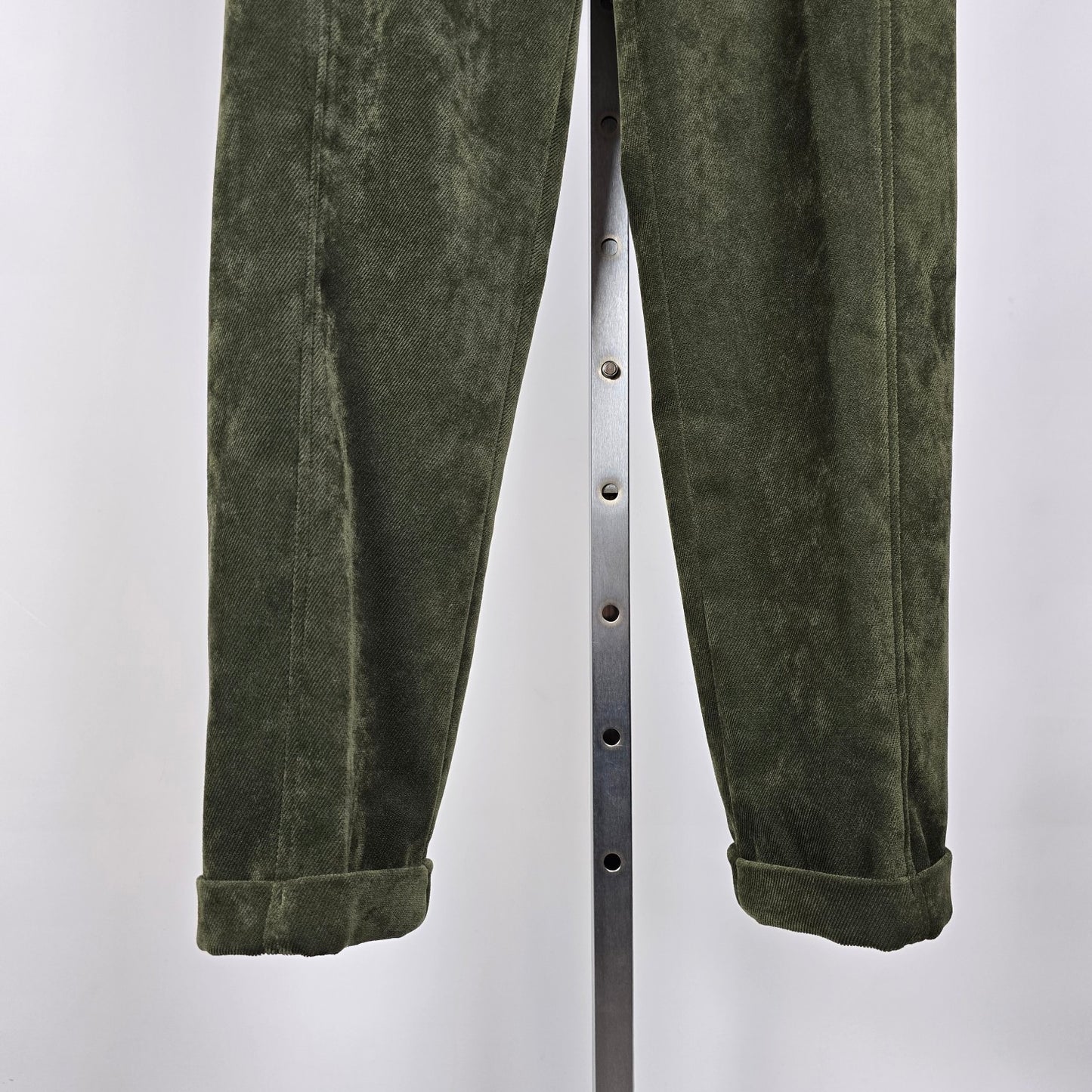 Vintage Cambridge Dry Goods Olive Green Pants Pleated High Waist Size 8