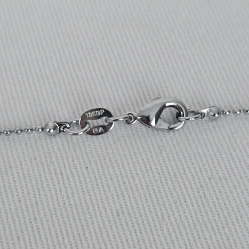 Vintage 18KGP Heart Pendant Necklace Signed PL Gold Tone Minimalist Dainty Chain