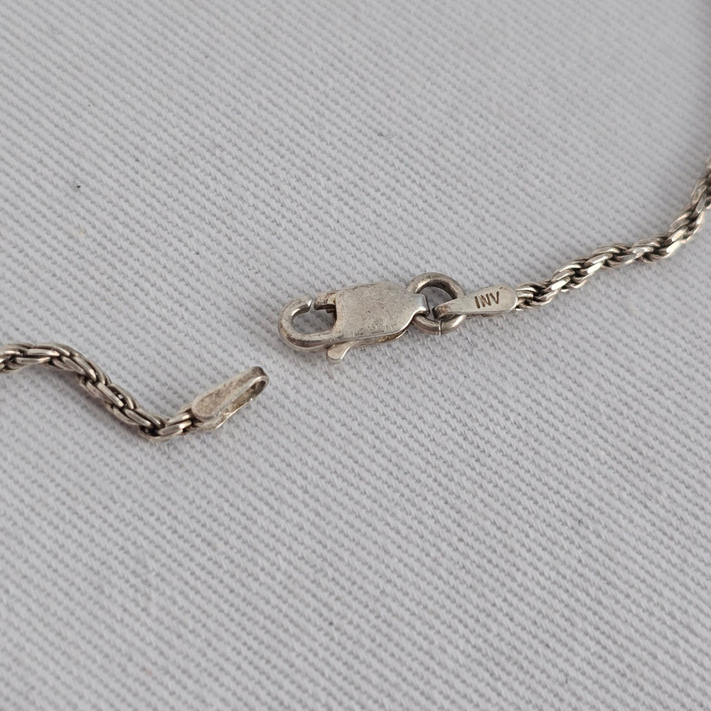 925 Sterling Silver Rope Chain Bracelet Classic Twist Link Minimalist