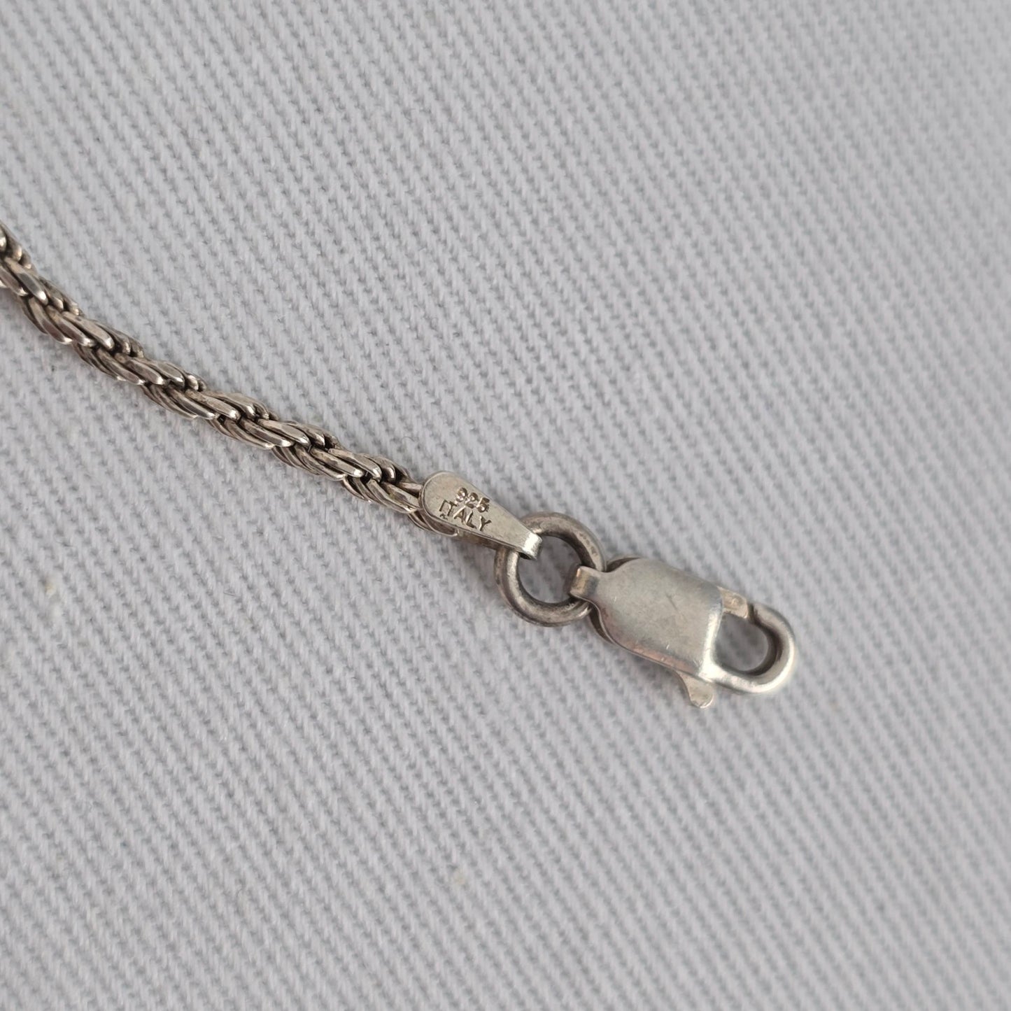 925 Sterling Silver Rope Chain Bracelet Classic Twist Link Minimalist