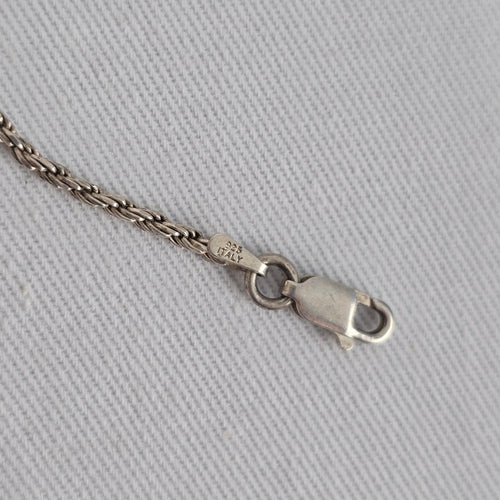 925 Sterling Silver Rope Chain Bracelet Classic Twist Link Minimalist