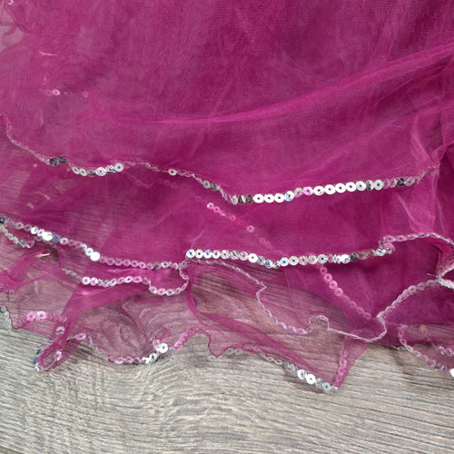 Bonny Bridal Burgundy Beaded Ball Gown Size 6