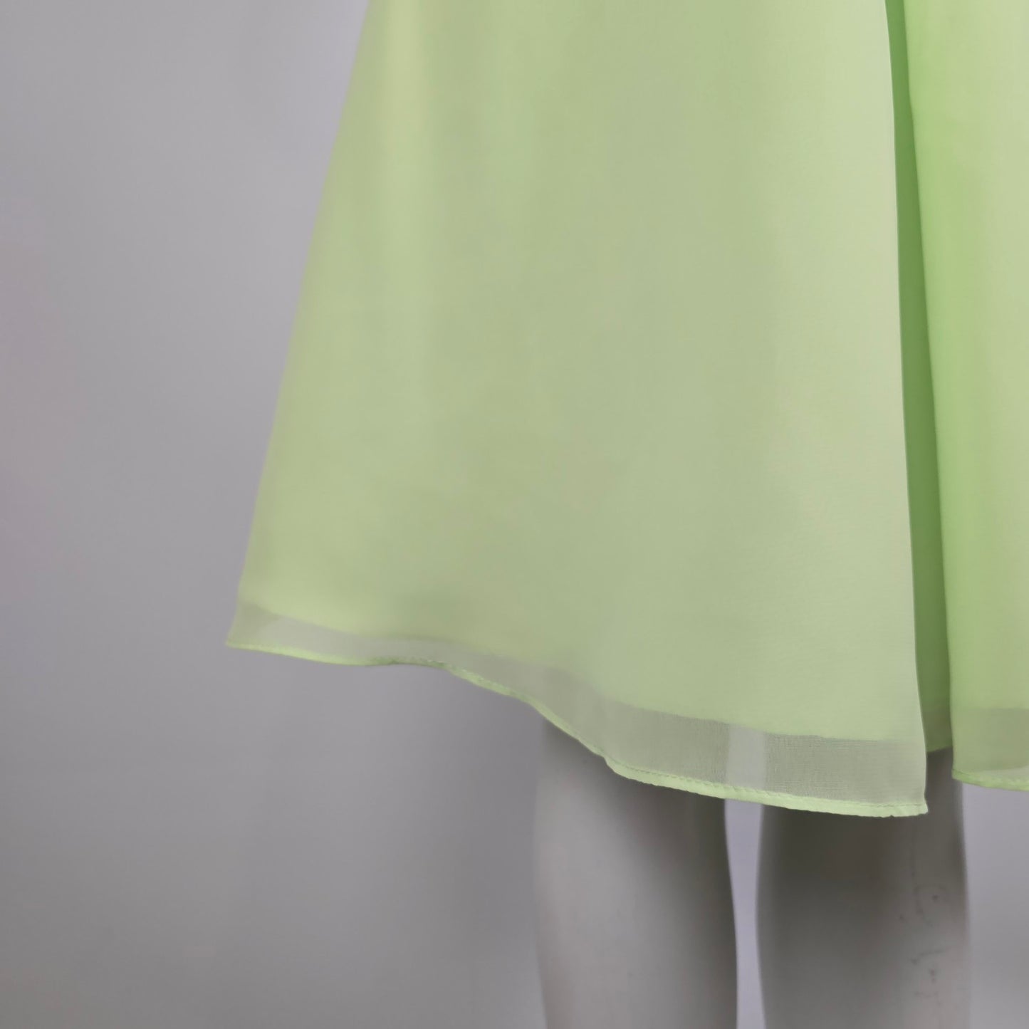 Alfred Angelo Strapless Pistachio Dress Belted Waist Midi Formal Size 8