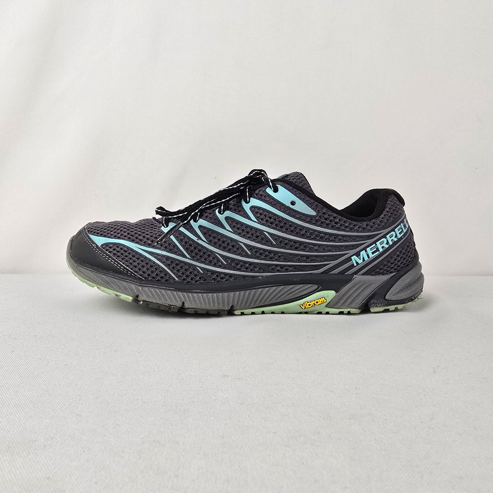 Merrell Bare Access Black Athletic Trail Running Shoes Vibram Sole 8.5