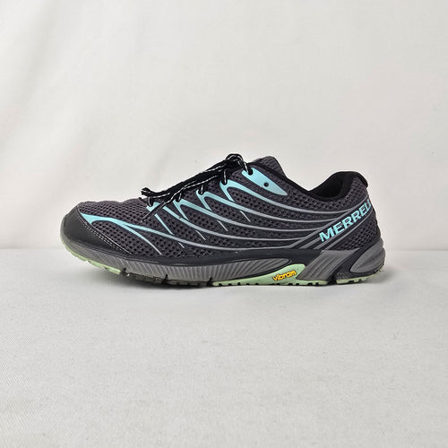 Merrell Bare Access Black Athletic Trail Running Shoes Vibram Sole 8.5