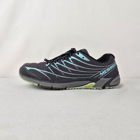 Merrell Bare Access Black Athletic Trail Running Shoes Vibram Sole 8.5