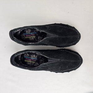 Skechers Relaxed Fit Memory Foam Slip On Runners Size 8 Black