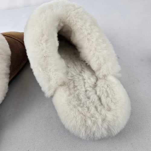 Nuknuuk Shearling Suede Slippers Size 10 Brown Cozy Mule