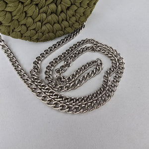 Handmade Woven Round Crossbody Bag Olive Green Boho Mini Purse