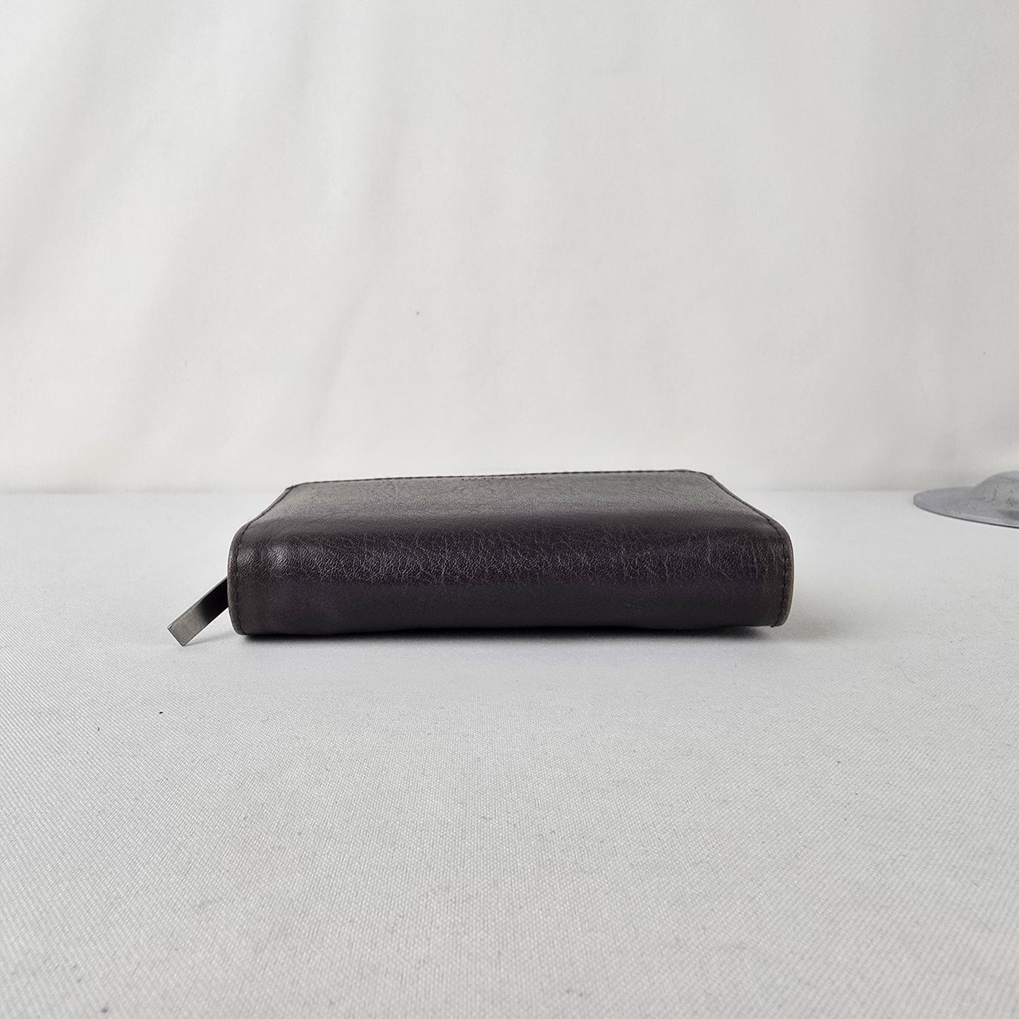Matt & Nat Grey Zip Around Wallet Vegan Leather Card Holder