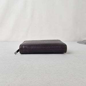 Matt & Nat Grey Zip Around Wallet Vegan Leather Card Holder