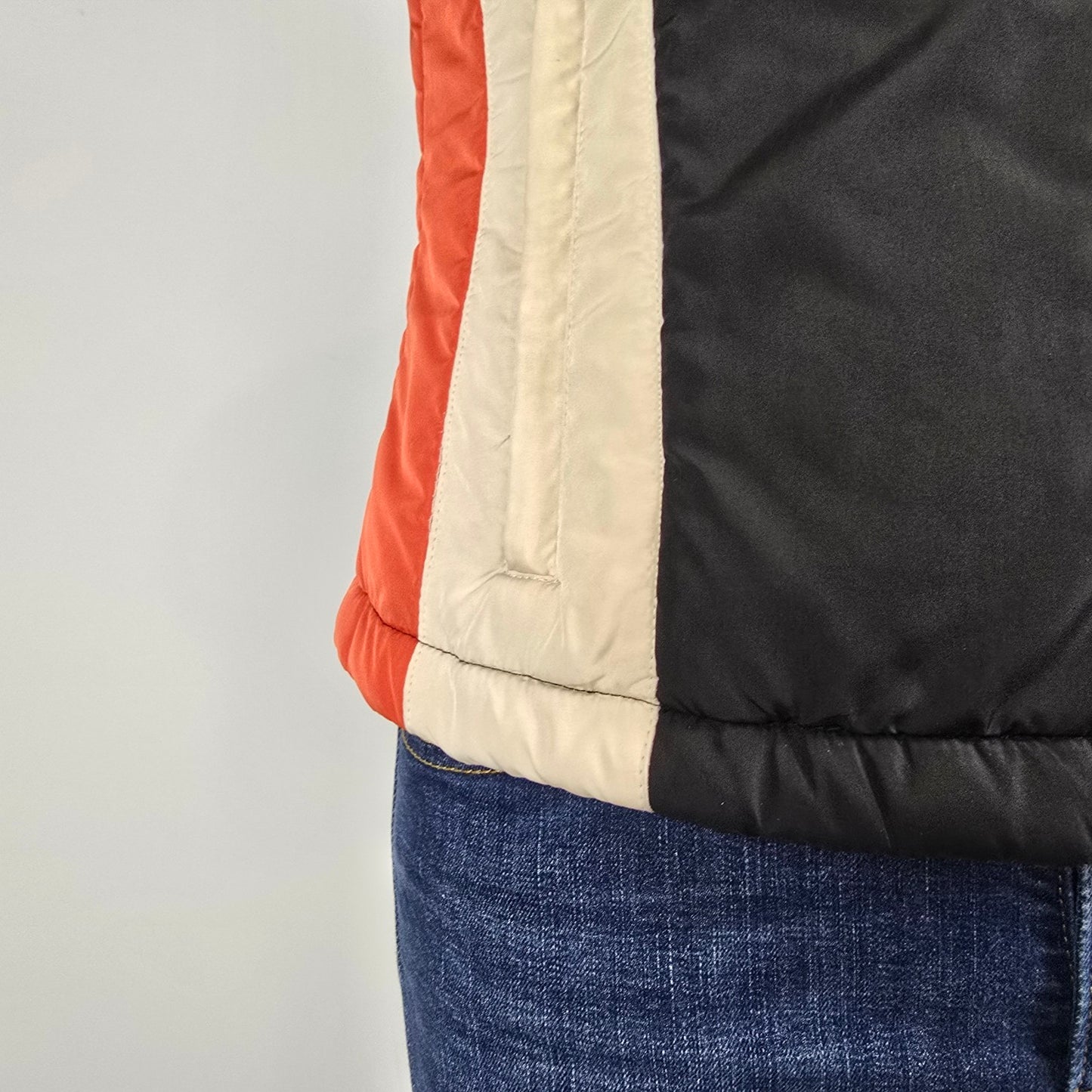 Harley Davidson Moto Vest Embroidered Logo Zip Black Red Size S