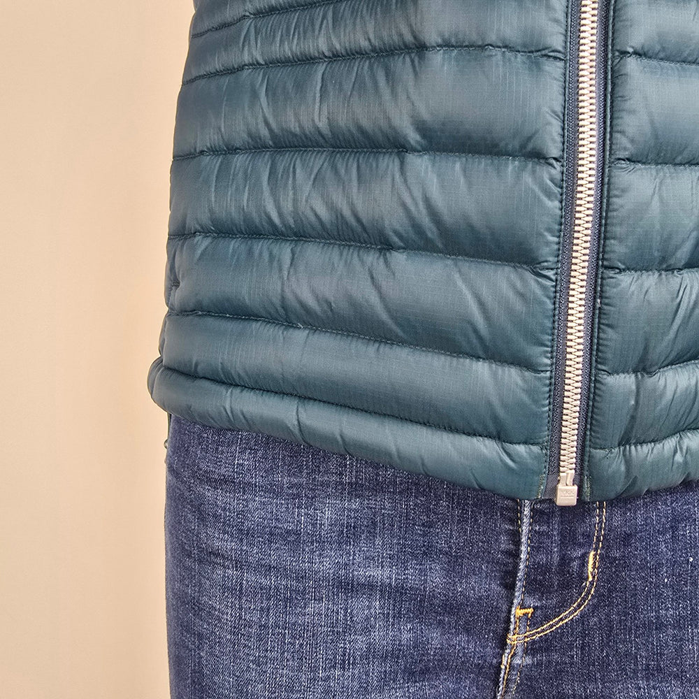 Cotopaxi Down Puffer Vest Size S Colorblock Packable Lightweight Insulated
