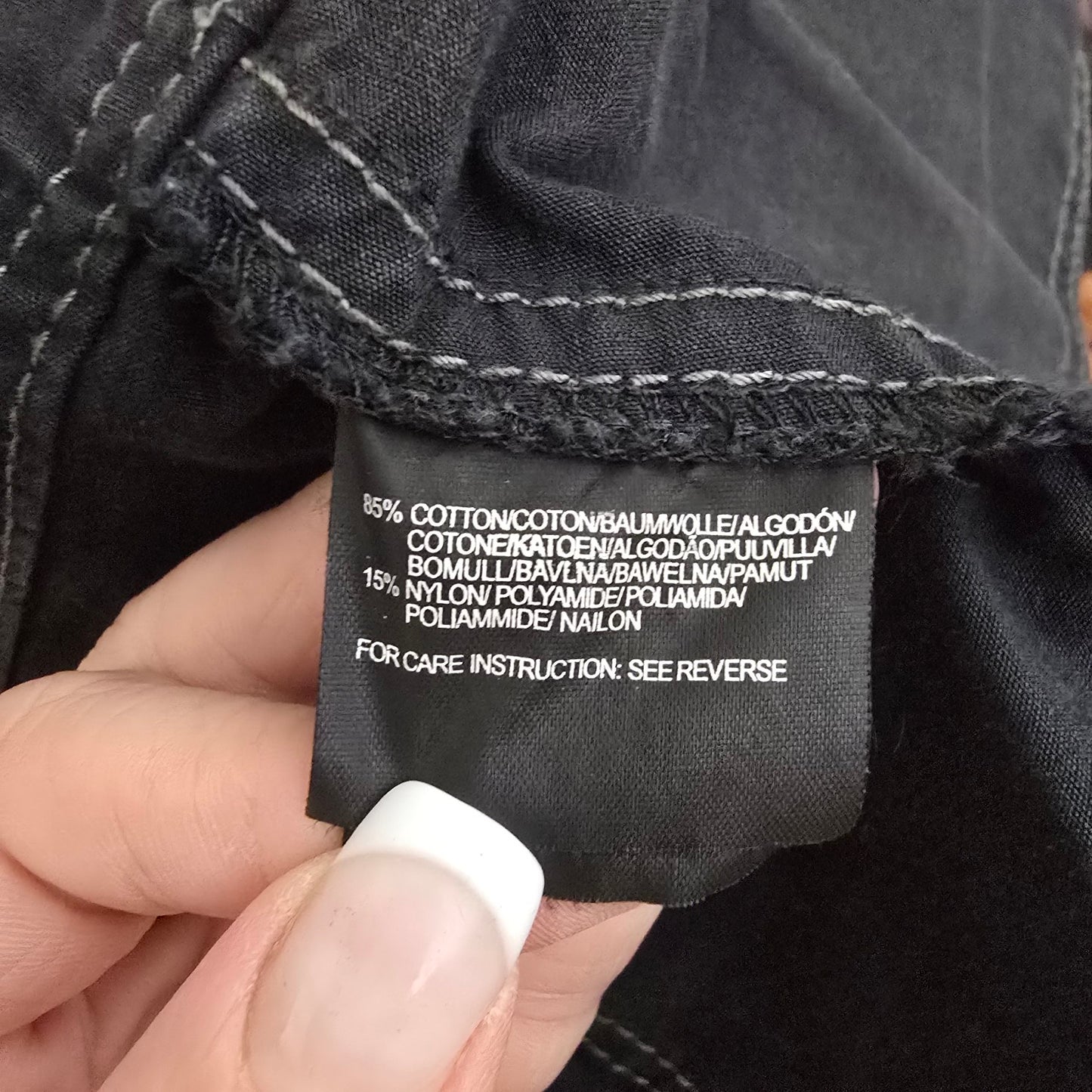 Mexx Black Military Jacket Double Breasted Structured Cotton Blend Size 6