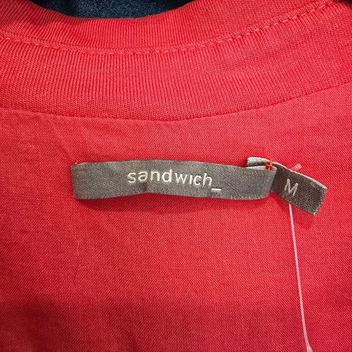 Sandwich Red Fitted Blazer Size M Tailored Stretch Jacket Classic