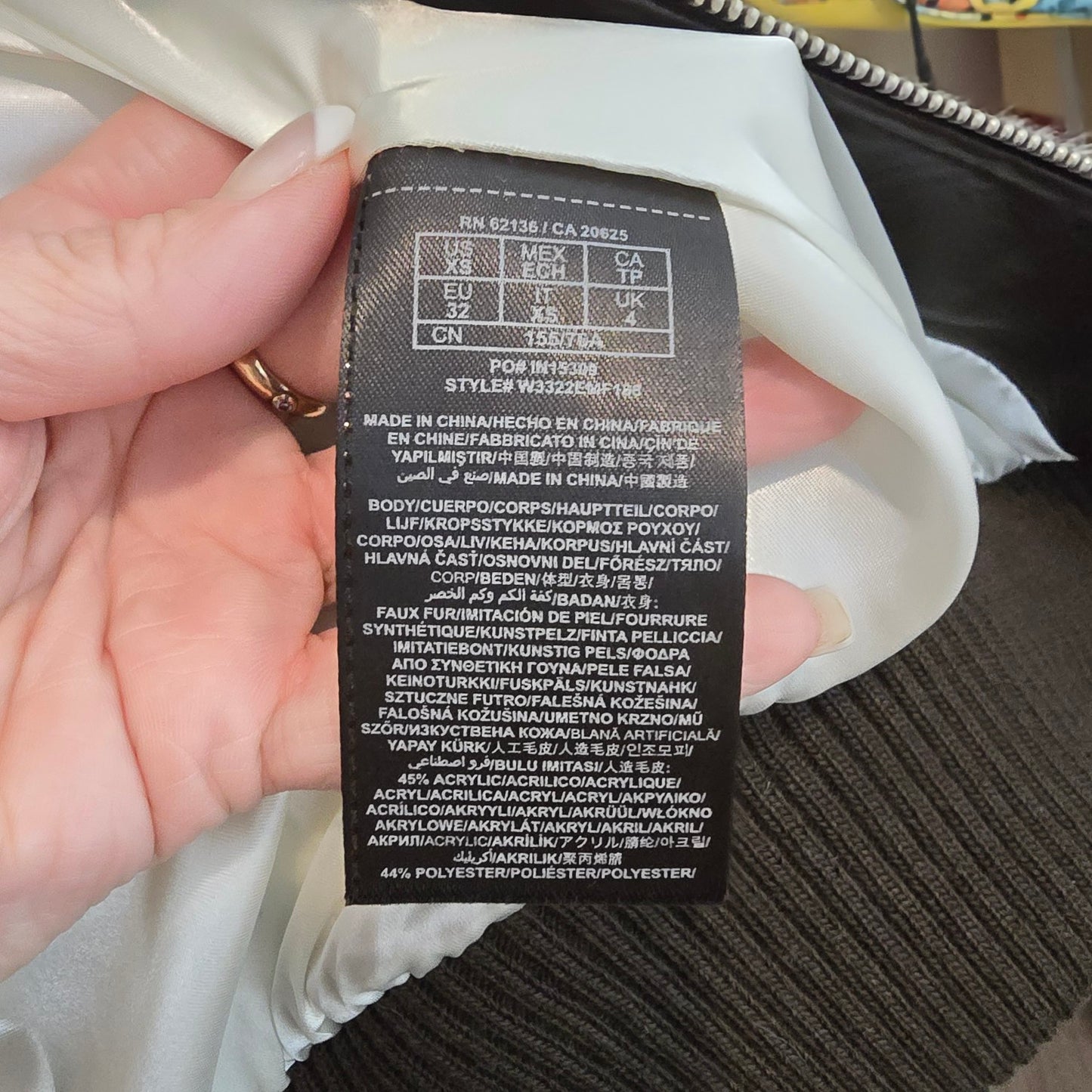 Guess Zebra Faux Fur Jacket Size XS Fitted Moto Style Zip Up Statement Piece