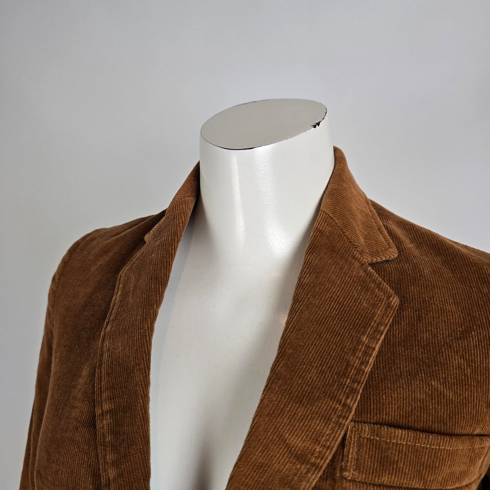 Vintage Tokens Corduroy Blazer Jacket Size XS Brown Cotton Tailored Japan