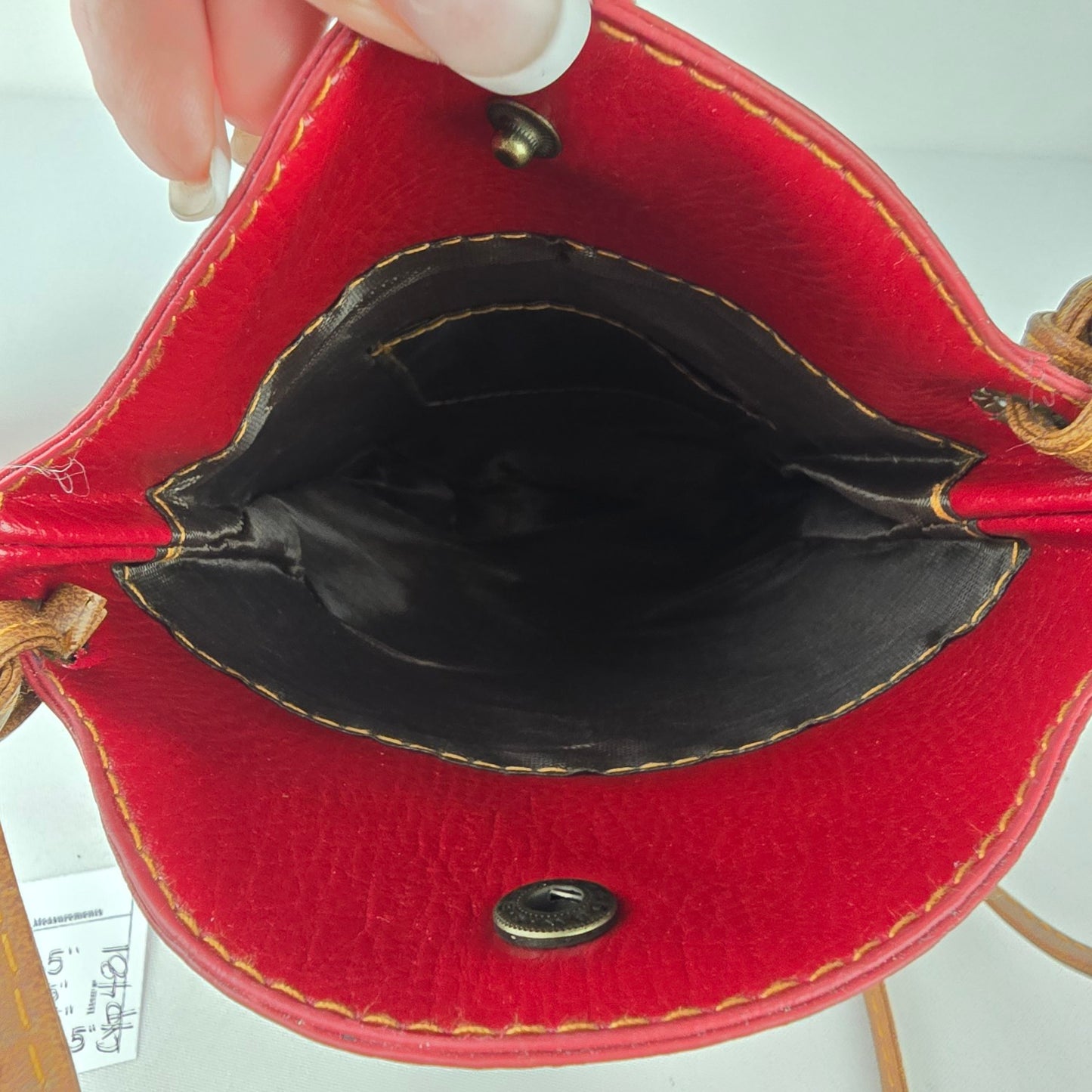 HEROING Red Leather Crossbody Bag Small Everyday Purse Canada