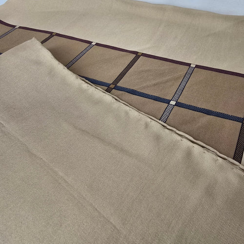 Vintage Burberrys Silk Scarf Made in Italy Equestrian Print Beige Square