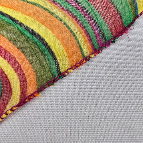 70s Psychedelic Swirl Scarf Retro Boho Festival Colorful Lightweight Wrap