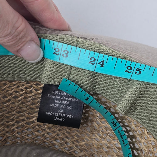 Straw Boater Hat Wide Brim Summer Vacation Neutral Band Seagrass Sun Hat