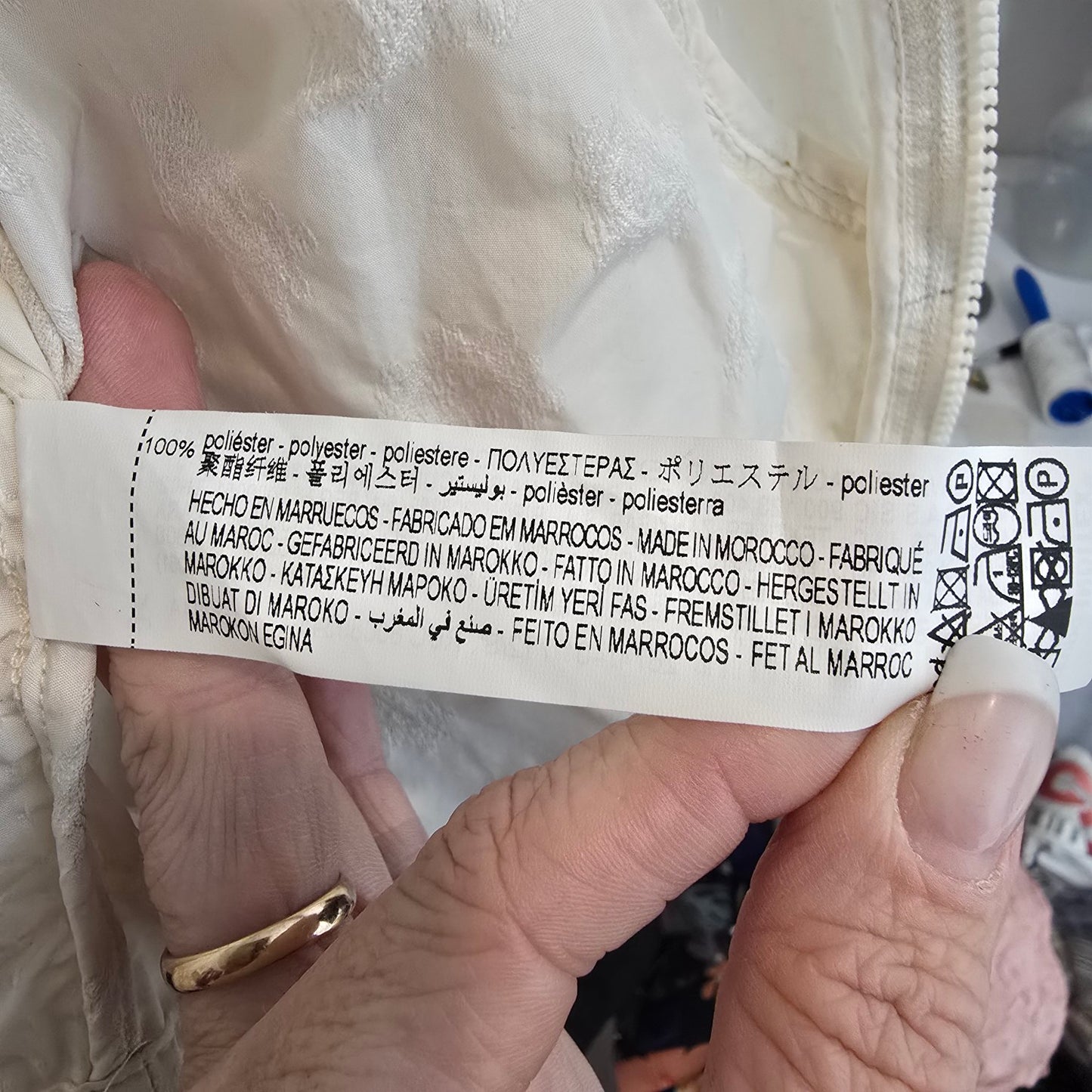 Zara Ruffle Crop Jacket Top Cream Romantic High Neck Light Jacket Size S