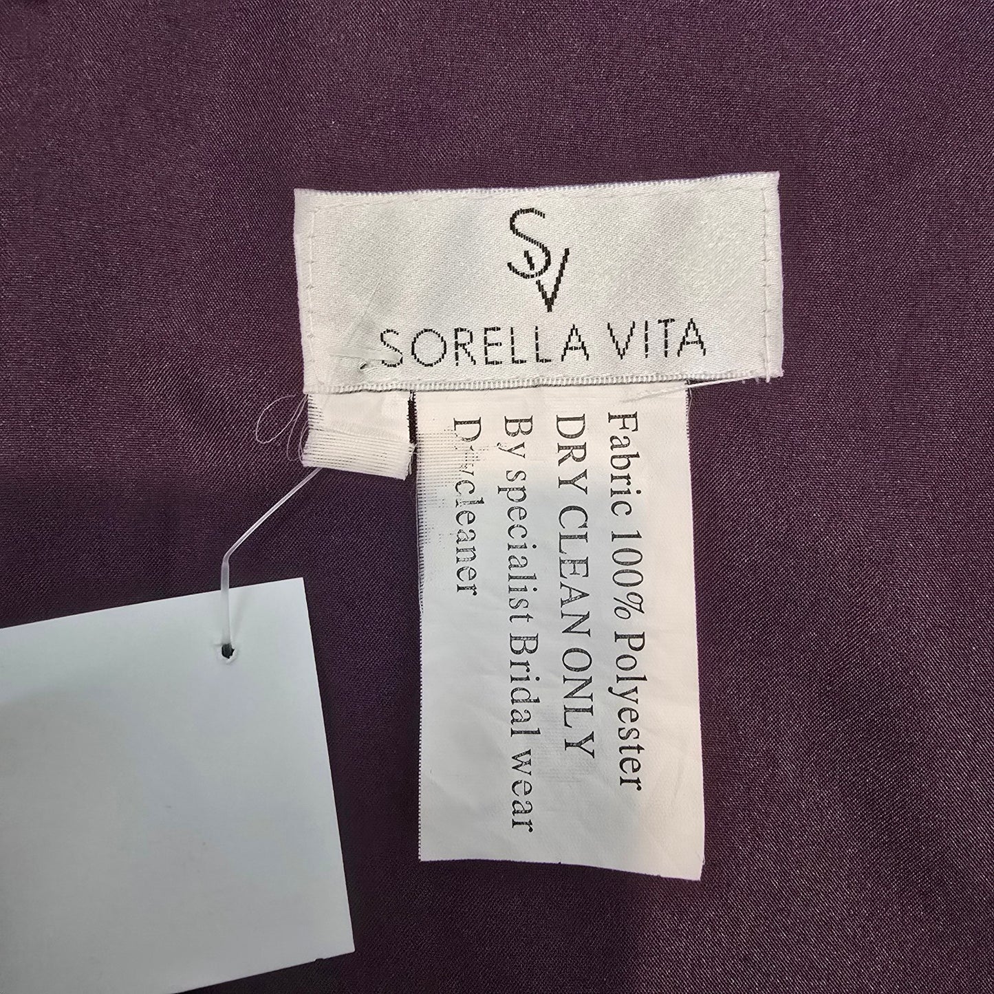 Sorella Vita Plum One Shoulder Bridesmaid Dress Ruched Formal Gown Size L/XL