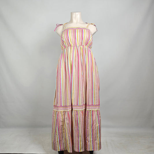 Lane Bryant Striped Maxi Dress Size 14 Multicolor Sundress Boho Summer