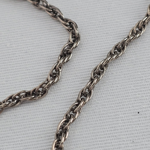 Silver Tone Coin Fringe Necklace Boho Tribal Statement Bib Vintage Style