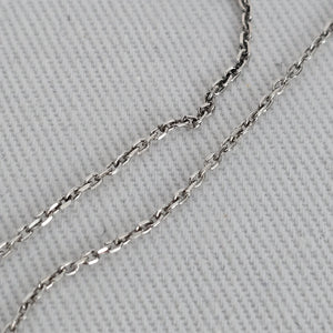 Vintage Sterling Silver 925 XL Heart Necklace CZ Pavé Pendant Dainty Everyday Jewelry