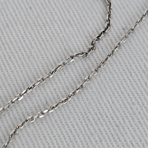 Vintage Sterling Silver 925 XL Heart Necklace CZ Pavé Pendant Dainty Everyday Jewelry