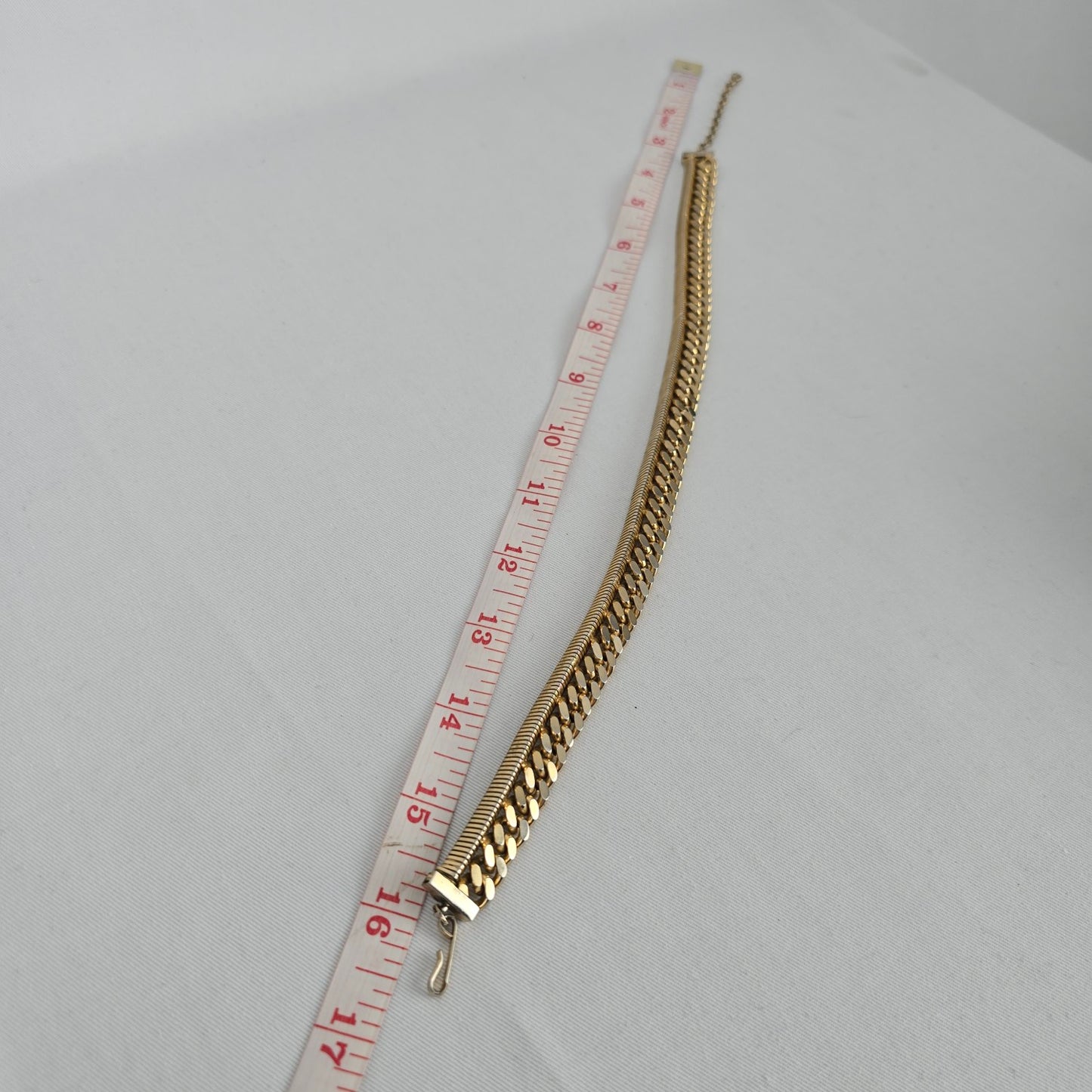 Vintage Jewels by Julio Gold Tone Layered Chain Choker Necklace Chunky Statement