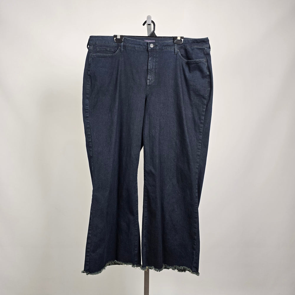 NYDJ Teresa Wide Leg Jeans 20W Dark Wash Lift Tuck Denim Plus Size