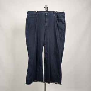 NYDJ Teresa Wide Leg Jeans 20W Dark Wash Lift Tuck Denim Plus Size