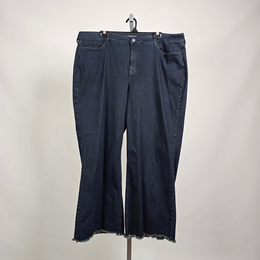 NYDJ Teresa Wide Leg Jeans 20W Dark Wash Lift Tuck Denim Plus Size