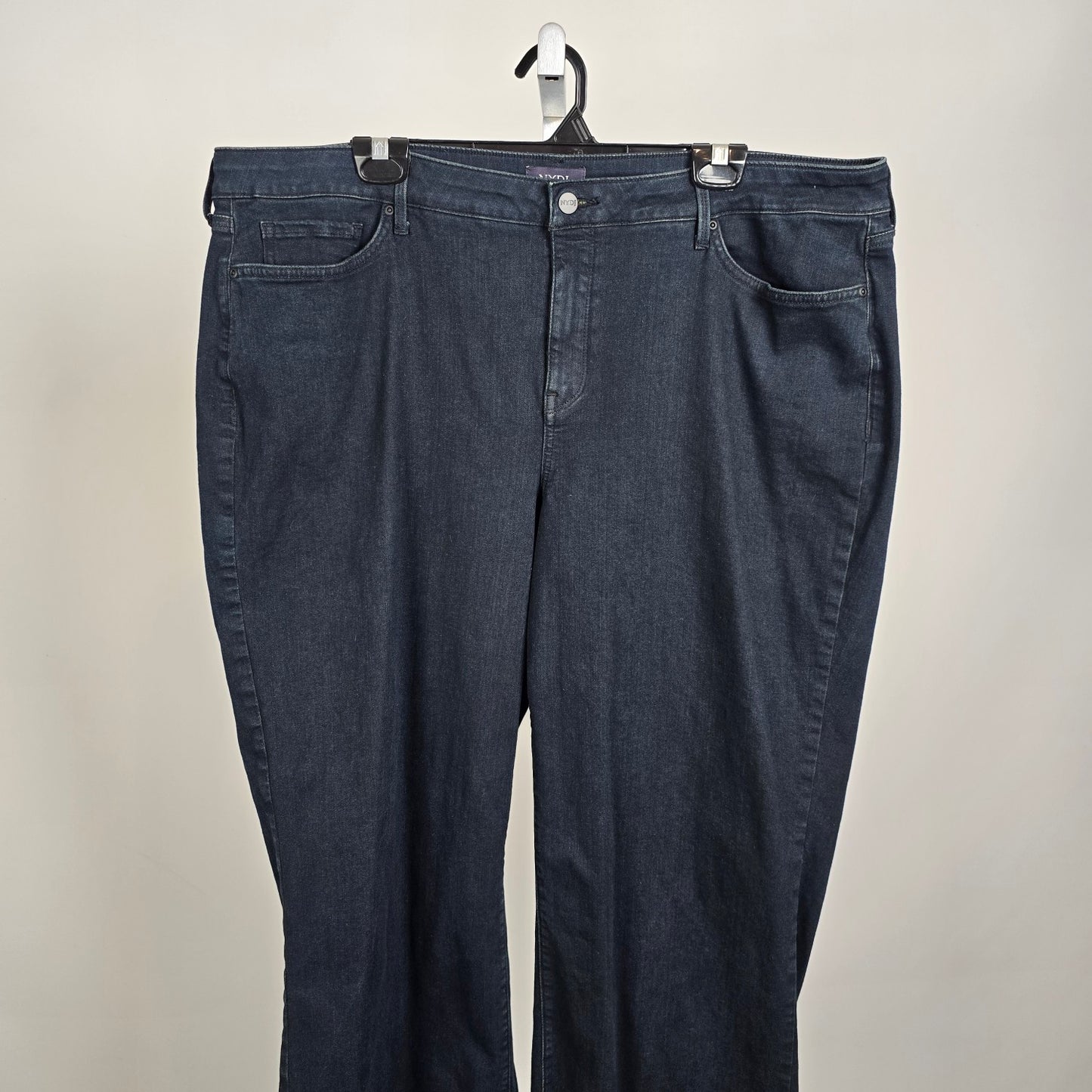 NYDJ Teresa Wide Leg Jeans 20W Dark Wash Lift Tuck Denim Plus Size