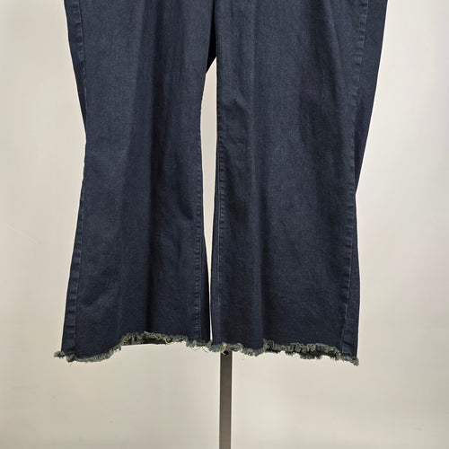 NYDJ Teresa Wide Leg Jeans 20W Dark Wash Lift Tuck Denim Plus Size